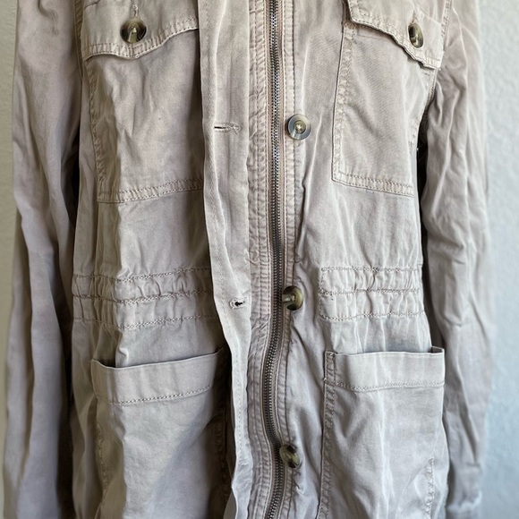 Sonoma • Light Brown Fall Utility Jacket Cinch Waist - Picture 8 of 13